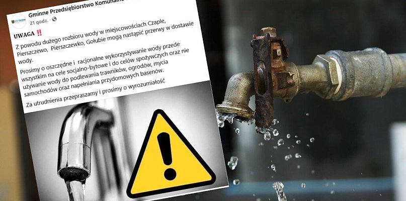 Zaczyna brakować wody. Problemy także w gminie Stężyca i Kartuzy