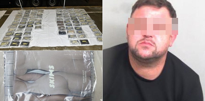 Kierowca z Kartuz wiózł 90 kg kokainy w ciężarówce z bielizną Kim Kardshian