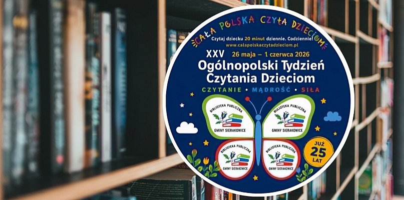 Biblioteka w Sierakowicach zaprasza na Tydzień Czytania Dzieciom