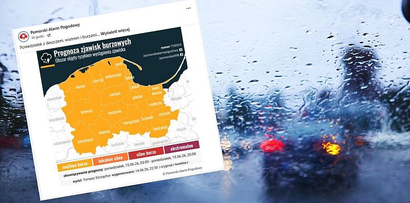 Ulewny i burzowy początek tygodnia. Wydano kolejne ostrzeżenia