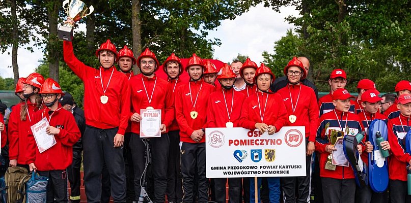 Pomieczyno najlepsze w województwie! Strażacka młodzież pokazała hart ducha