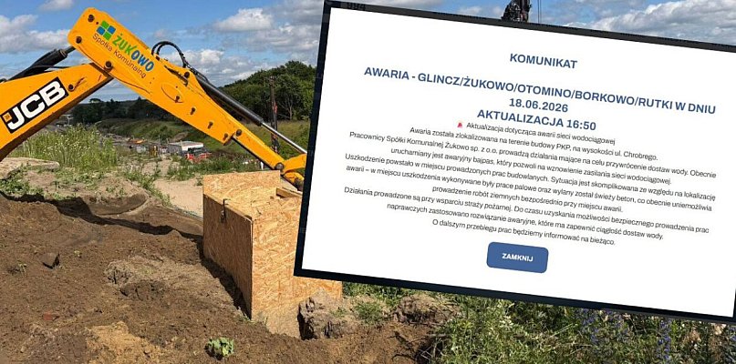Żukowo. Poważna awaria wodociągu. "Sytuacja jest skomplikowana"