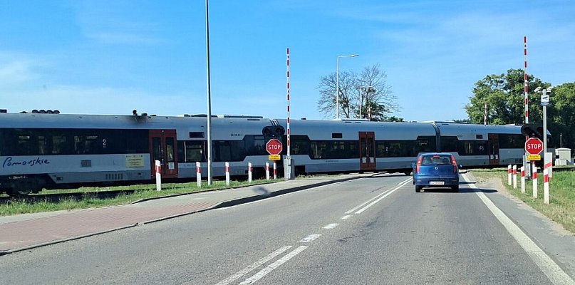 Żukowo. Poranna awaria rogatek na przejeździe kolejowym