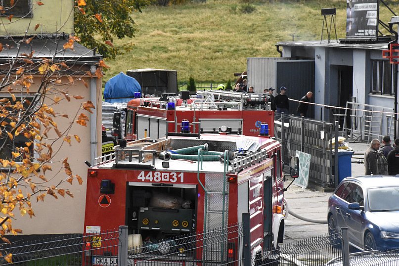 Pożar hali w Staniszewie