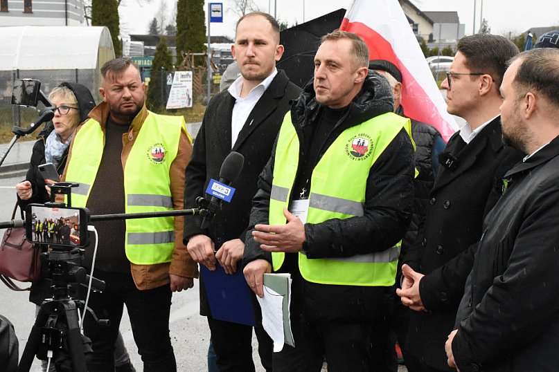 Protest Rolników w Egiertowie
