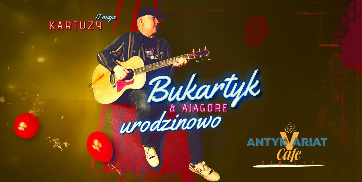 Bukartyk & Ajagore w Kartuzach w klubie Antykvariat Café