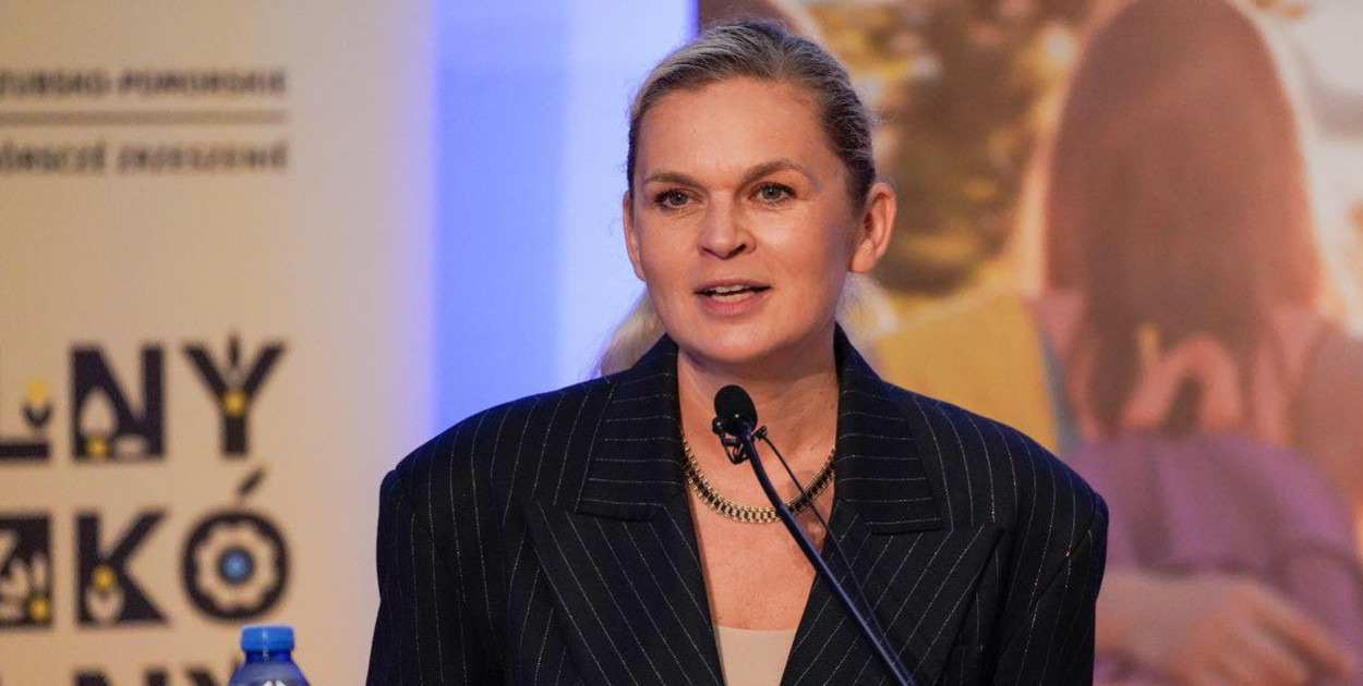 Szefowa resortu edukacji Barbara Nowacka podczas Kongresu Edukacji Kaszubskiej. fot.źródło:FB/Barbara Nowacka