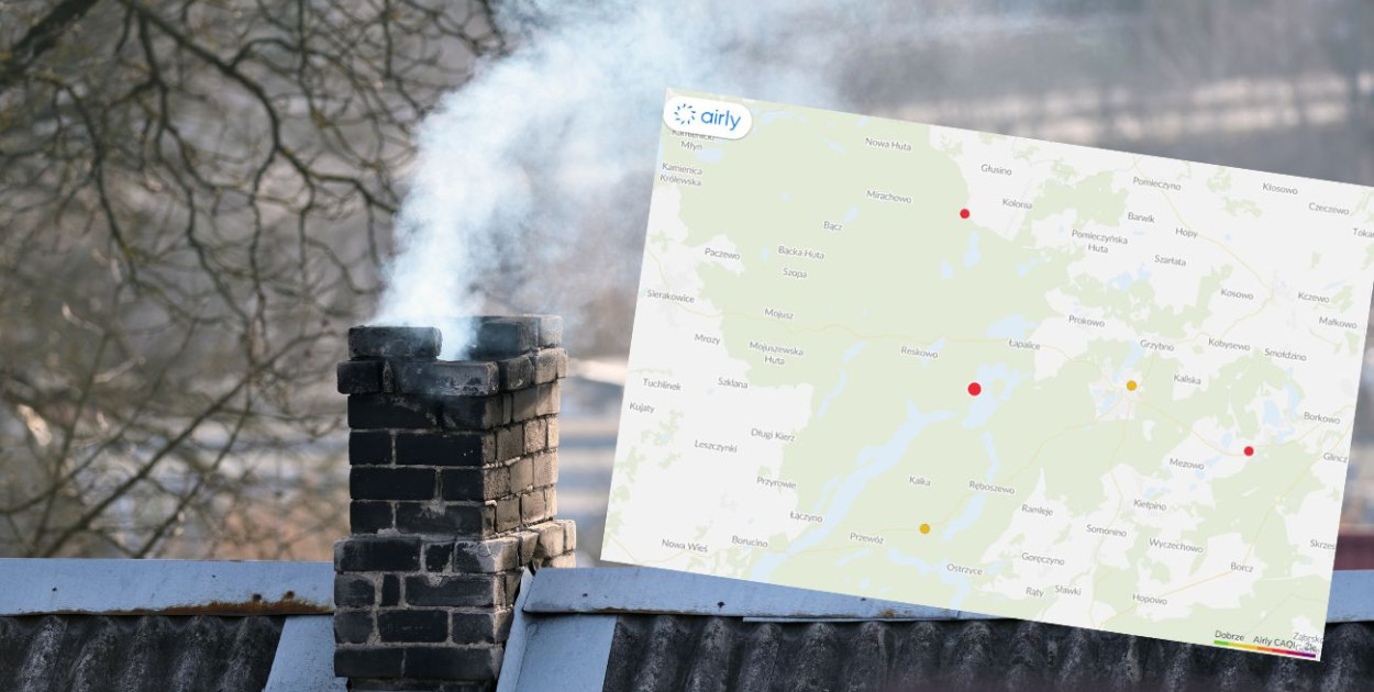 fot.kolaż.oprac.W.D./screen:airly.org