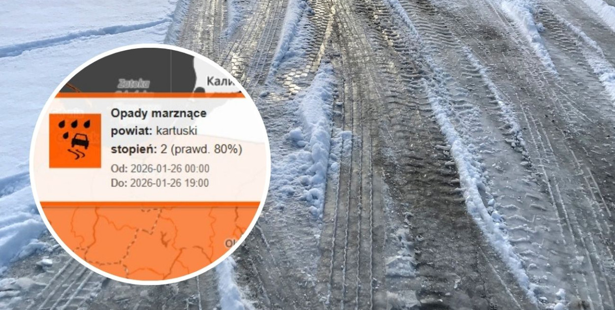 Będzie ekstremalnie ślisko. IMGW publikuje ostrzeżenia