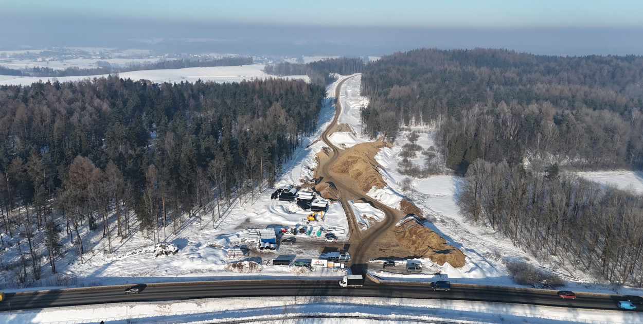 Tak wyglądają postępy budowy II etapu obwodnicy Kartuz