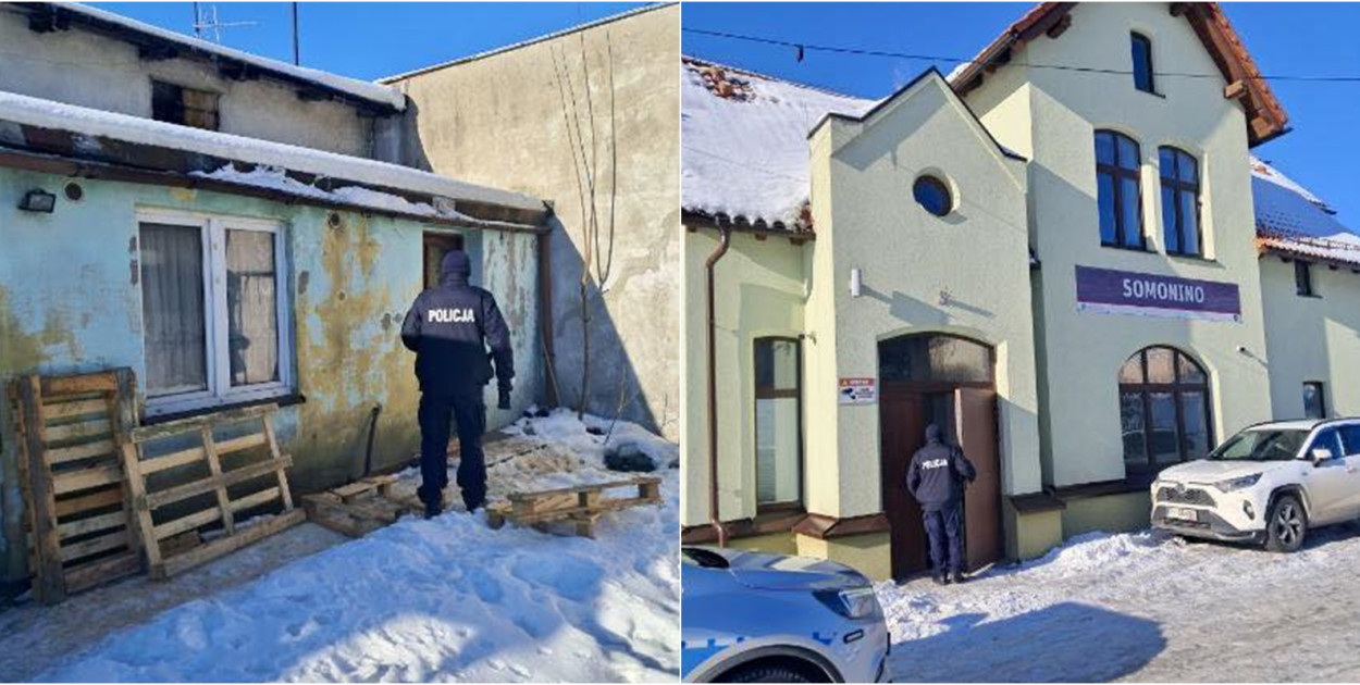 Żukowo, Somonino. Zareagowali w porę. Bezdomni znaleźli ciepłe schronienie