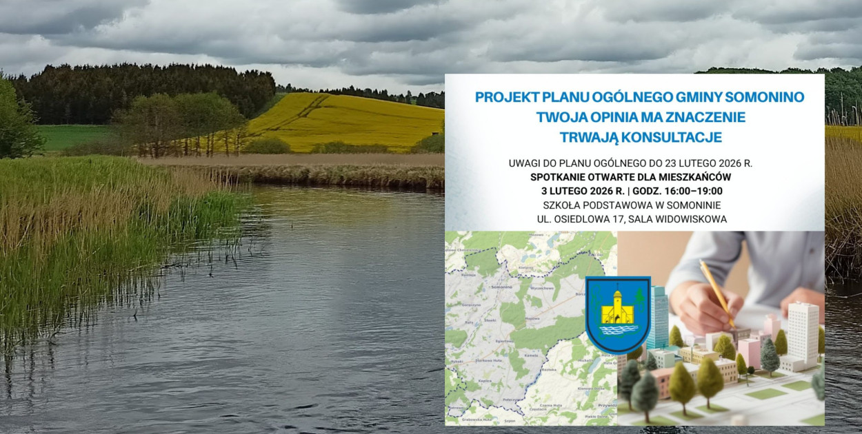 We wtorek ważne spotkanie dla zainteresowanych planem ogólnym gm. Somonino