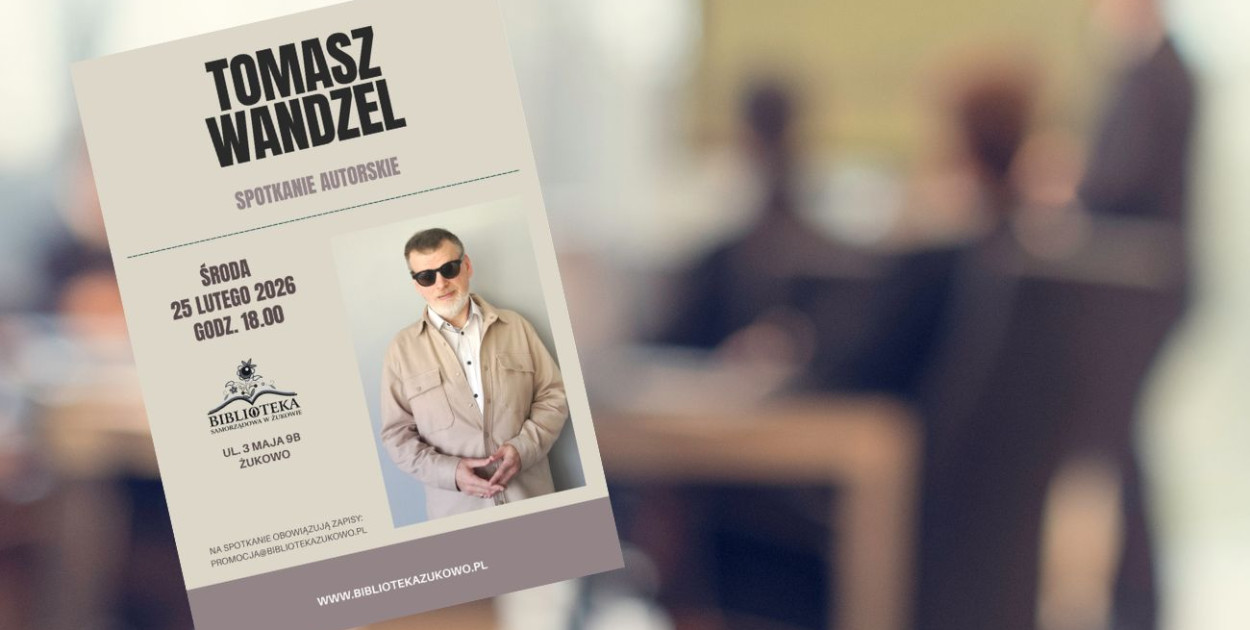 Żukowo. Autor kryminałów opowie o swojej twórczości