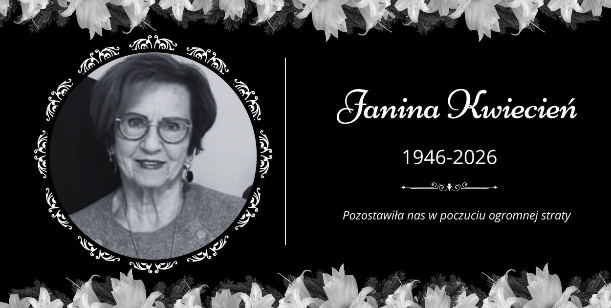 Samorząd Powiatu Kartuskiego: ze smutkiem żegnamy Janinę Kwiecień