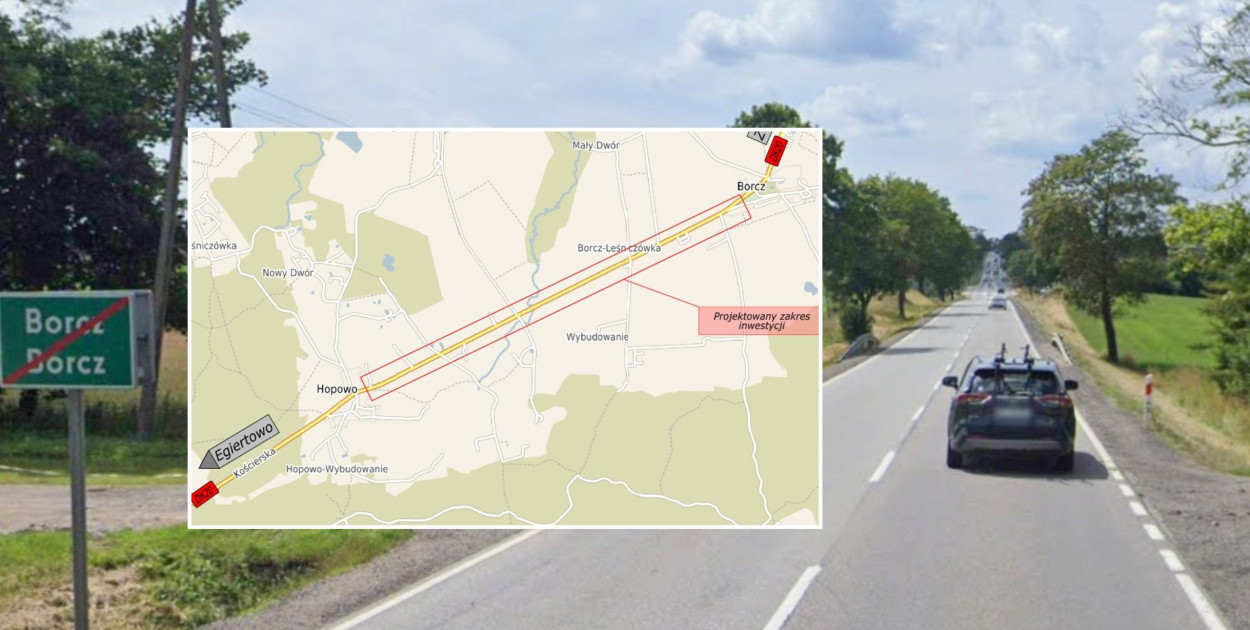 Bezpieczniej dla pieszych i rowerzystów wzdłuż DK20 na trasie Hopowo-Borcz