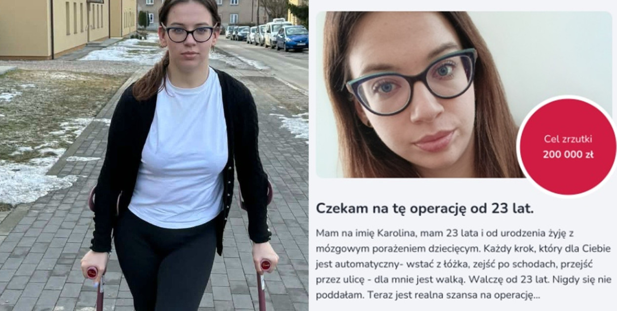 Karolina już 23 lata czeka na operację. Jest szansa, ale brakuje środków