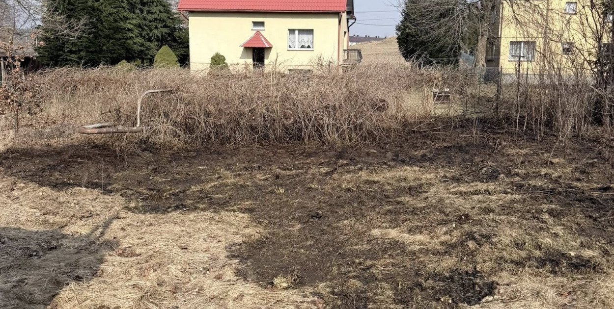 Pałubice. Pożar łąki. Policja przypomina: wypalanie traw jest nielegalne
