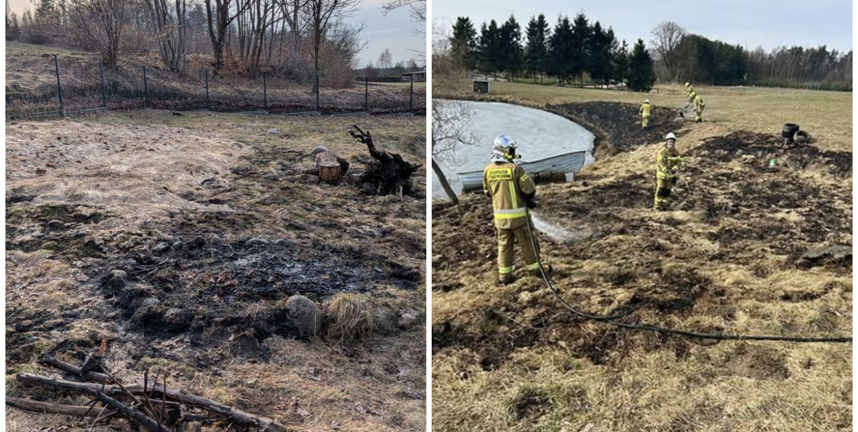 Strażacy walczą z pożarami traw. Wbrew pozorom to niebezpieczne zdarzenia