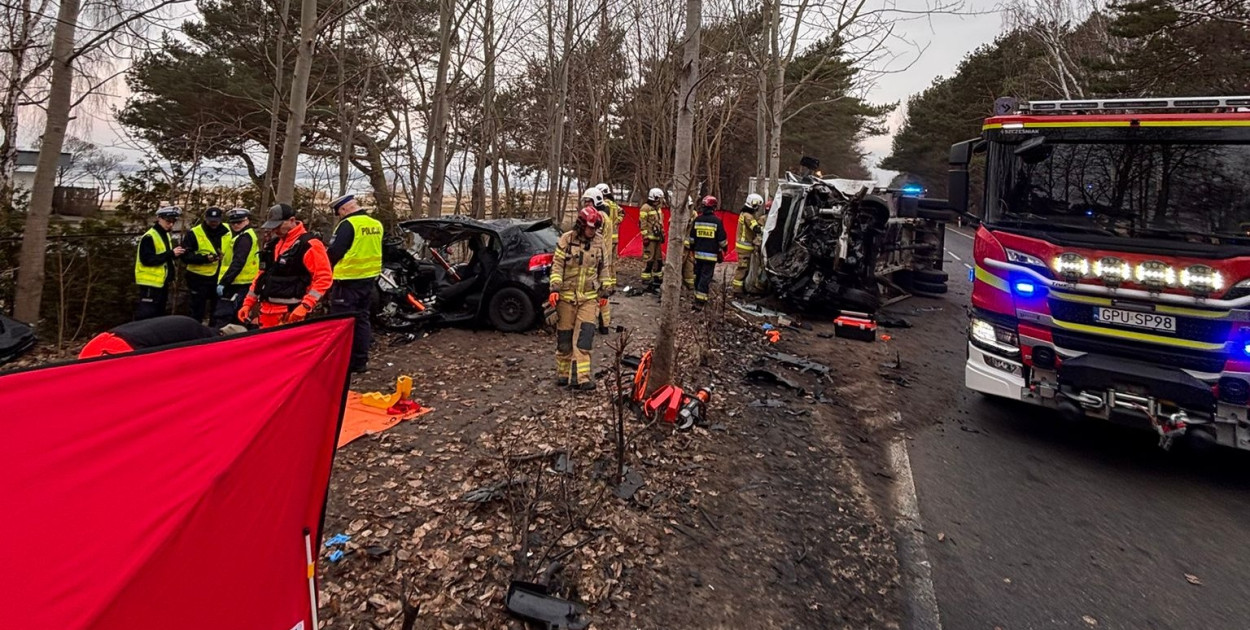 Tragiczny wypadek na trasie Hel - Władysławowo