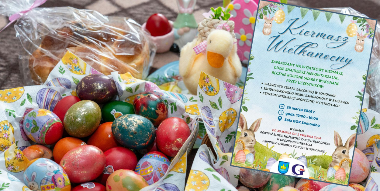 Somonino. Kiermasz Wielkanocny: rękodzieło i wsparcie lokalnych inicjatyw