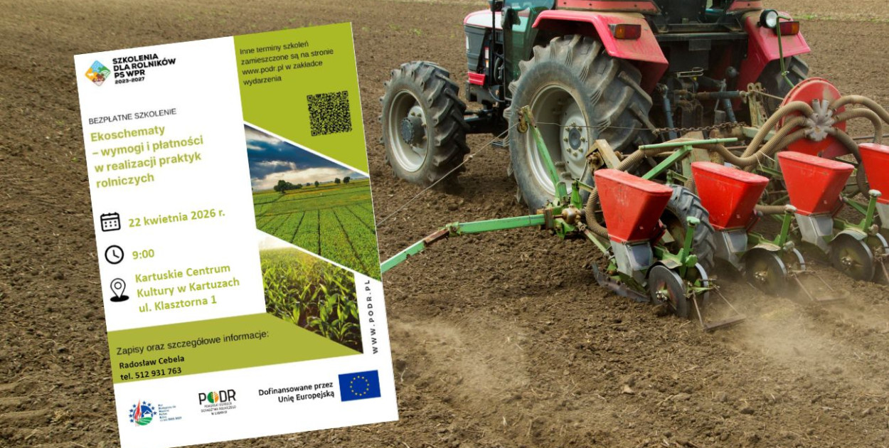 Bezpłatne szkolenie dla rolników. "Ekoschematy – wymogi i płatności..."