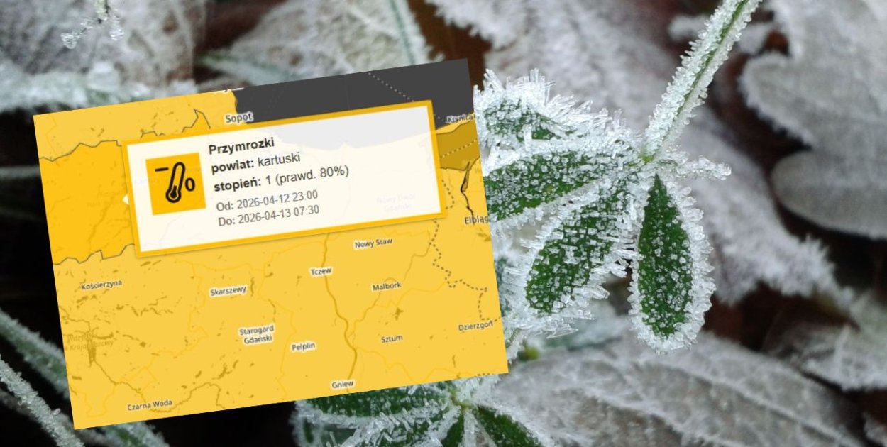 Kolejna noc ze sporymi przymrozkami. IMGW publikuje ostrzeżenia