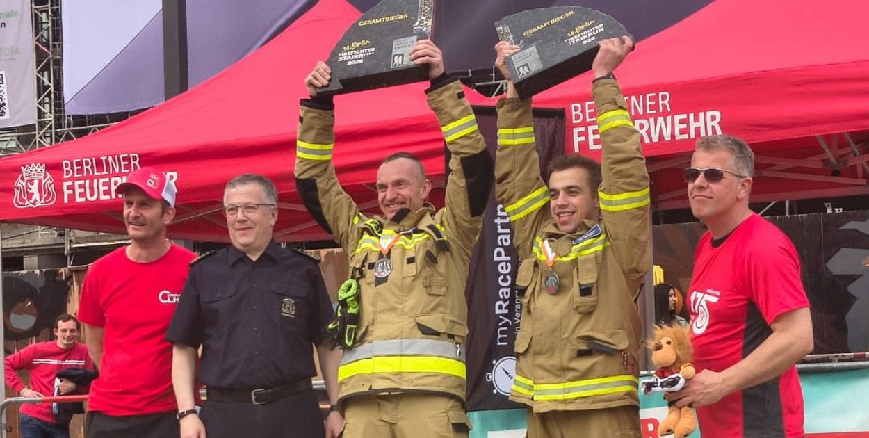 Strażacy z pow. kartuskiego pobiegli jeszcze szybciej. Najlepsi w Berlinie!