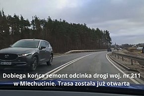 Otwarto remontowany odcinek drogi woj. 211 w Miech