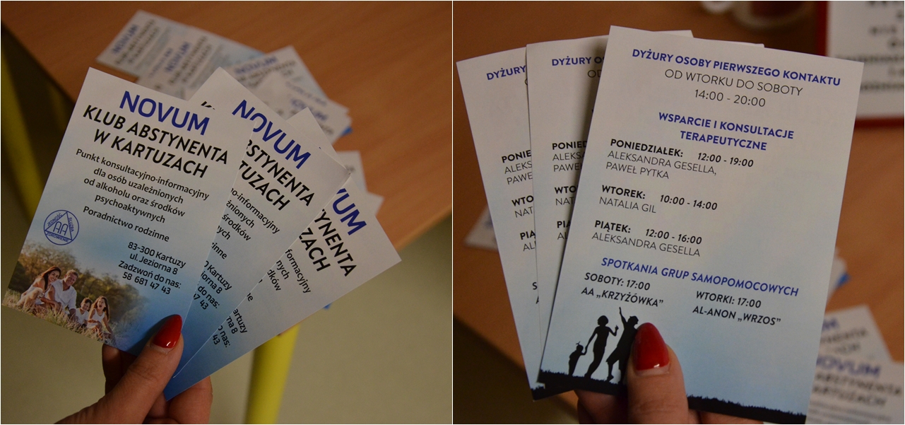 W punkcie Novum w Kartuzach można uzyskać wsparcie, prowadzone są też konsultacje terapeutyczne. Mogą tu się udać osoby uzależnione, współuzależnione, potrzebujące pomocy psychologicznej. fot. M.Dz.