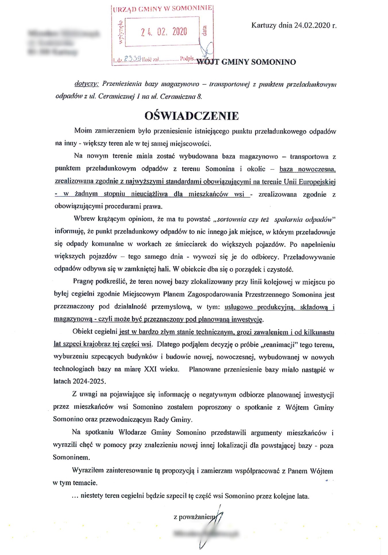 źródło:UG Somonino